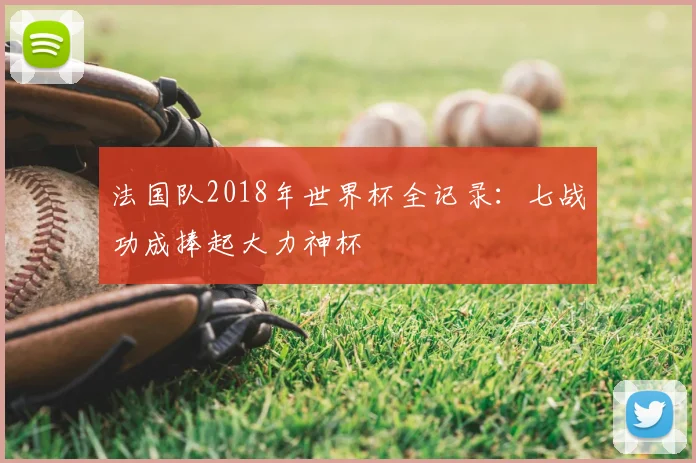 法国队2018年世界杯全记录：七战功成捧起大力神杯